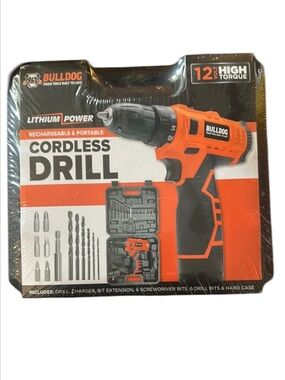 Bulldog Lithium Power 12 Volt Cordless Drill Portable & Rechargeable